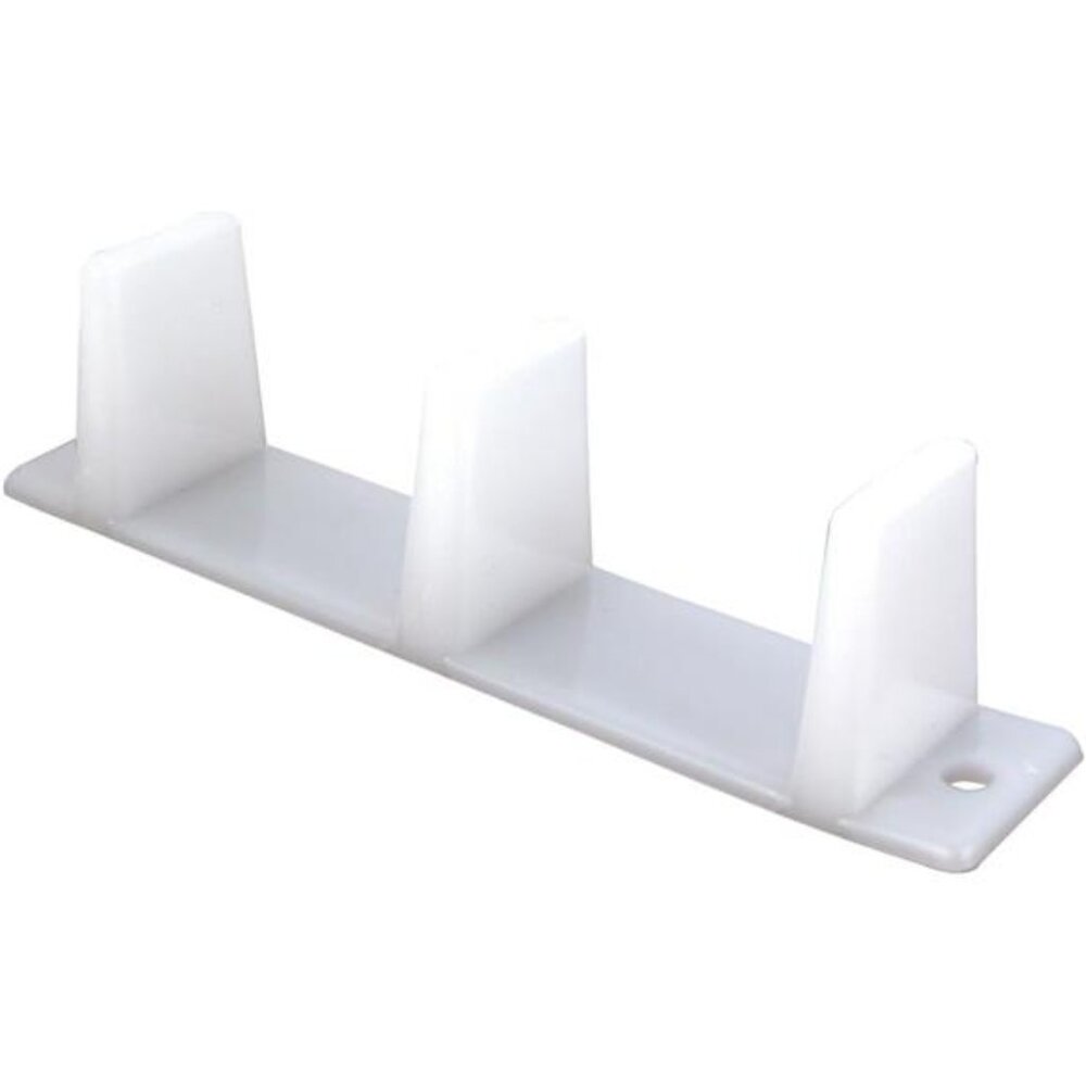 Plastic Sliding Closet Door Guide for 1-3/8 Inch Thick Doors Set of 1, White